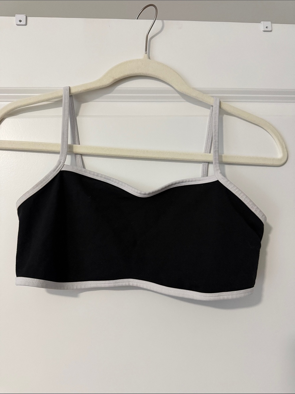 wild fable Black Bralette with Light Gray Trim